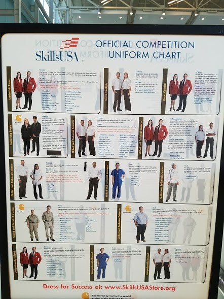 Skillsusa Official Uniform Chart